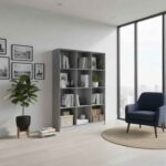 12 Compartment Wooden Bookcase (2)