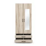 Modern 2 Door Wardrobe with Drawers