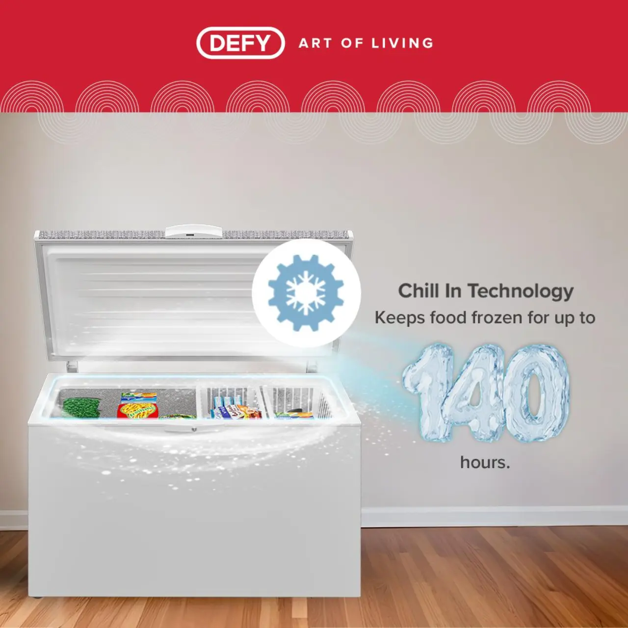 Defy 386lt White Eco Chest Freezer - DMF454 | MFA Online