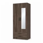 Modern 2 Door Wardrobe with 2 Drawers, MW250