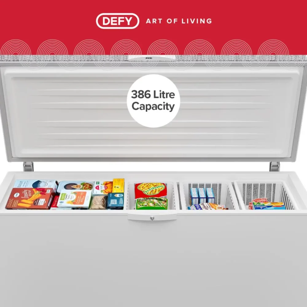 Defy 386lt White Eco Chest Freezer - DMF454 | MFA Online