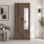 Modern 2 Door Wardrobe with 2 Drawers, MW250