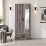 Modern 2 Door Wardrobe with 2 Drawers, MW250