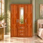 3 Door Wardrobe with Mirror, MW3M