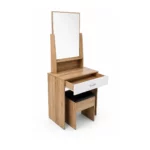 Urban Elegance Dressing Table with Mirror & Stool – MW1005