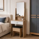 Urban Elegance Dressing Table with Mirror & Stool – MW1005