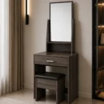 Urban Elegance Dressing Table with Mirror & Stool – MW1005