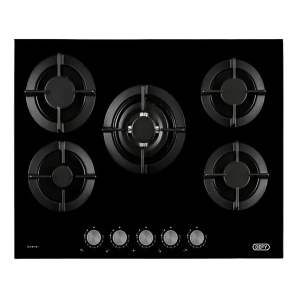 Defy - 5 Burner Gas on Glass 90CM - DHG905