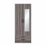 Modern 2 Door Wardrobe with 2 Drawers, MW250