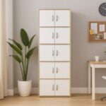 10 Door Cabinet - Grey Oak - Image 6