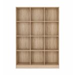 12 Compartment Wooden Bookcase