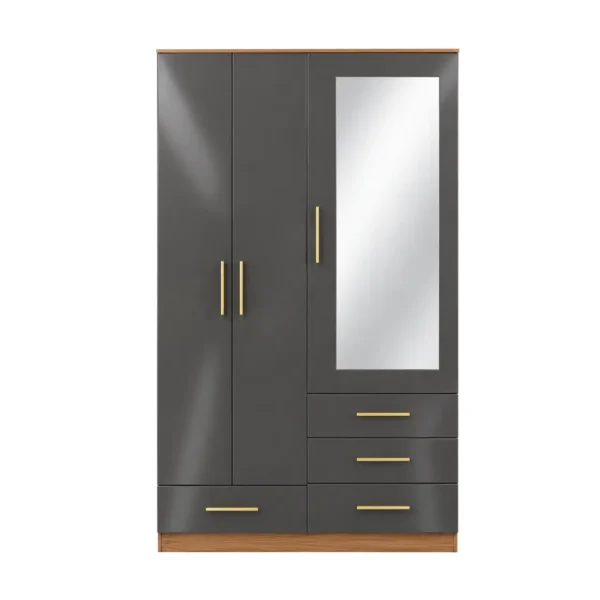 Modern 3 Door Wardrobe with Mirror, MWBR120