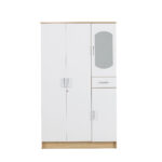 3 Door Wardrobe with Mirror - 2 Colour Options - Image 9