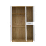 3 Door Wardrobe with Mirror - 2 Colour Options - Image 15