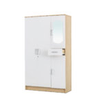 3 Door Wardrobe with Mirror - 2 Colour Options - Image 12