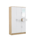 3 Door Wardrobe with Mirror - 2 Colour Options - Image 13