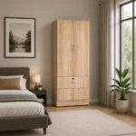 Modern 2 Door Wardrobe with Drawers