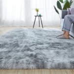 Grey Fluffy Rug - Multiple Sizes - Image 2