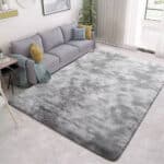 Grey Fluffy Rug - Multiple Sizes - Image 3