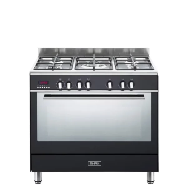 ELBA - 90cm Fusion 5 Burner Gas/Electric Cooker - 9FX827B