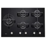 Whirlpool - 90cm 5 Burners Glass Gas Hob - GOA9523