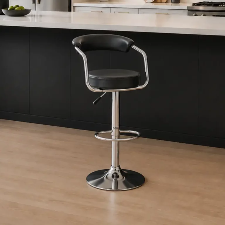 Round Barstool - Black
