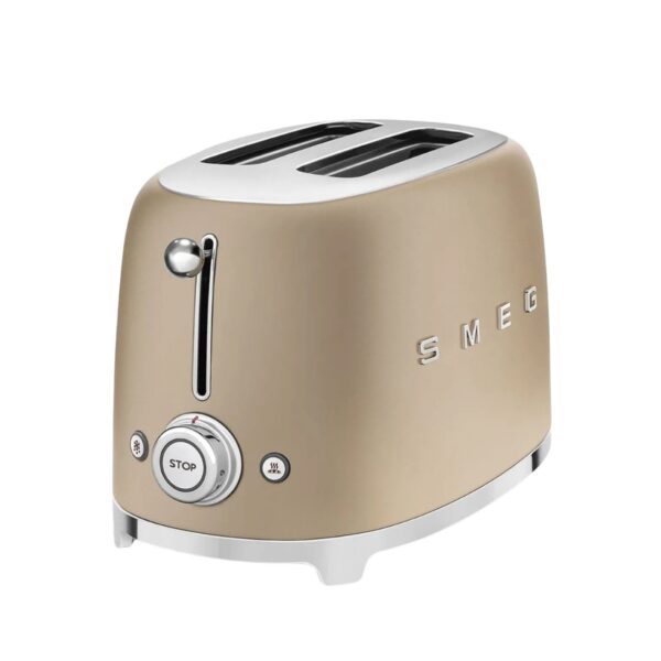 Smeg - 2 Slice Toaster (Matte Champagne) - TSF01CHMEU