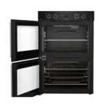 Defy - Gemini Thermofan+ Double Oven Black - DBO767