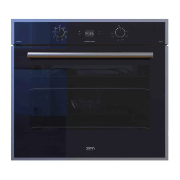 Defy - 70cm Gemini Thermofan+ Eye-Level Oven Black - DBO774