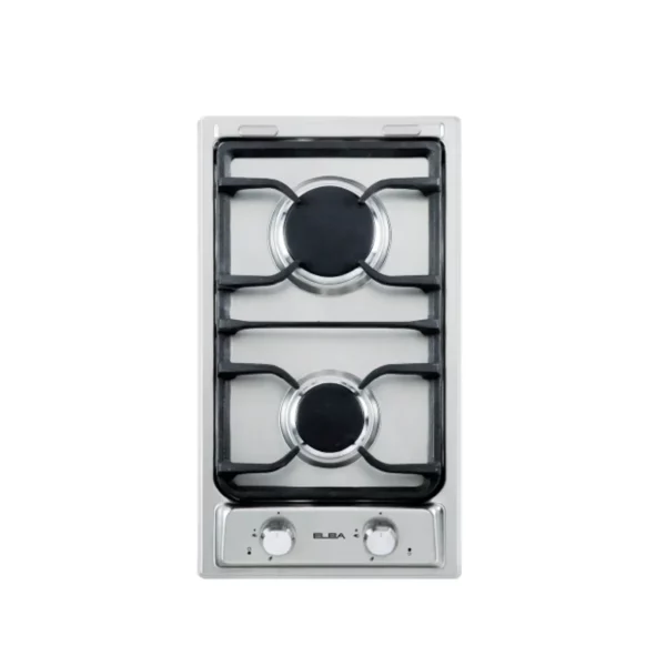 Elba - 2 Burner Gas Hob Stainless Steel - EE35-200XD