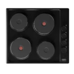 Defy - Solid Plate Hob Black - DHD398