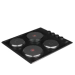 Defy - Solid Plate Hob Black - DHD398