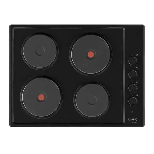 Defy - Solid Plate Hob Black - DHD398