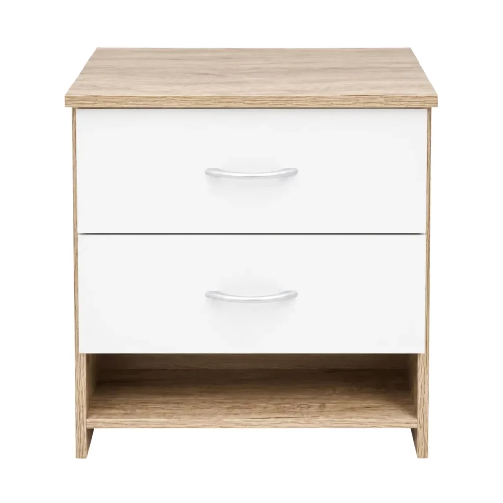 Modern 2 Drawer Nightstand, MW342