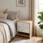 Modern 2 Drawer Nightstand