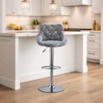 Suede Bar Chair - Available in 2 Colours - Image 2