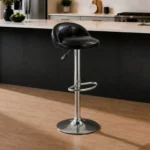 Black PU Leather Bar Chair