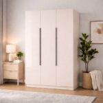 3 Door High Gloss Wardrobe