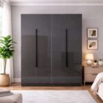 4 Door High Gloss Wardrobe - MW4GC