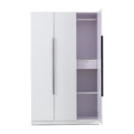 3 Door High Gloss Wardrobe - Image 6
