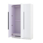 3 Door High Gloss Wardrobe - Image 3