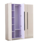 4 Door High Gloss Wardrobe - Image 14