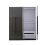 4 Door High Gloss Wardrobe - Image 21