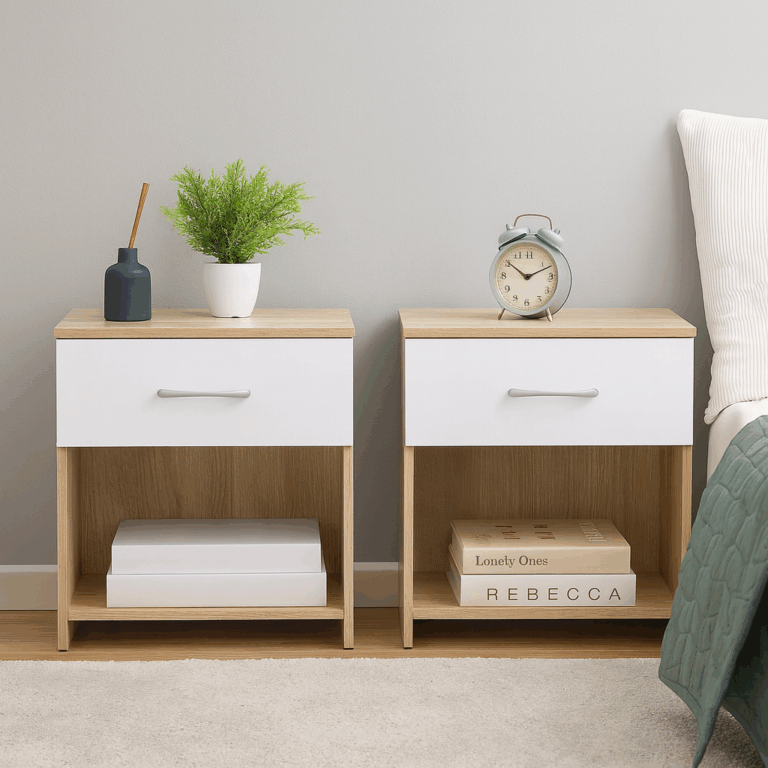 DualSpace Sonama & White Nightstand Set of 2 – MW349