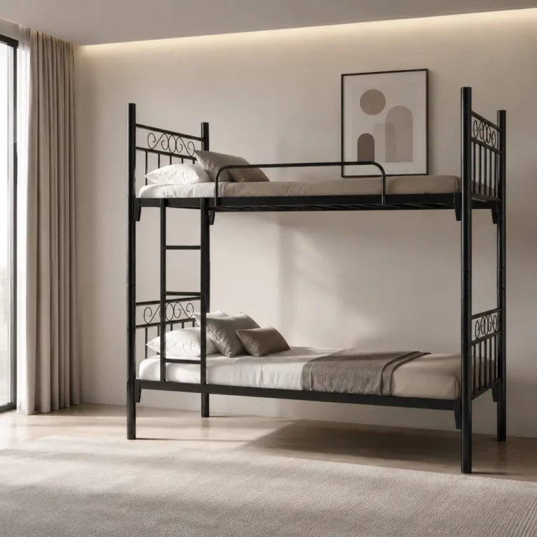 Sturdy Black Metal Bunk Bed - MWZM268
