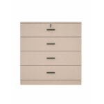 High Gloss 4 Drawer Chest of Drawers - Image 7