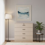 High Gloss 4 Drawer Chest of Drawers - Image 6