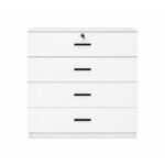 High Gloss 4 Drawer Chest of Drawers