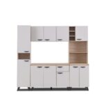 Kitchen Set - Light Grey + Sonama Oak