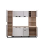 Kitchen Set - Light Grey + Sonama Oak